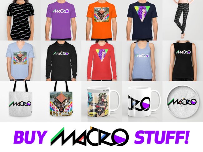 Macro merchandise on Society6
