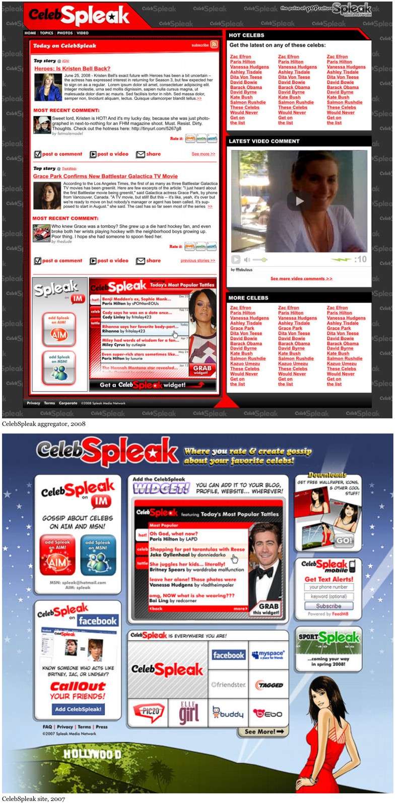 Spleak Media Network sites