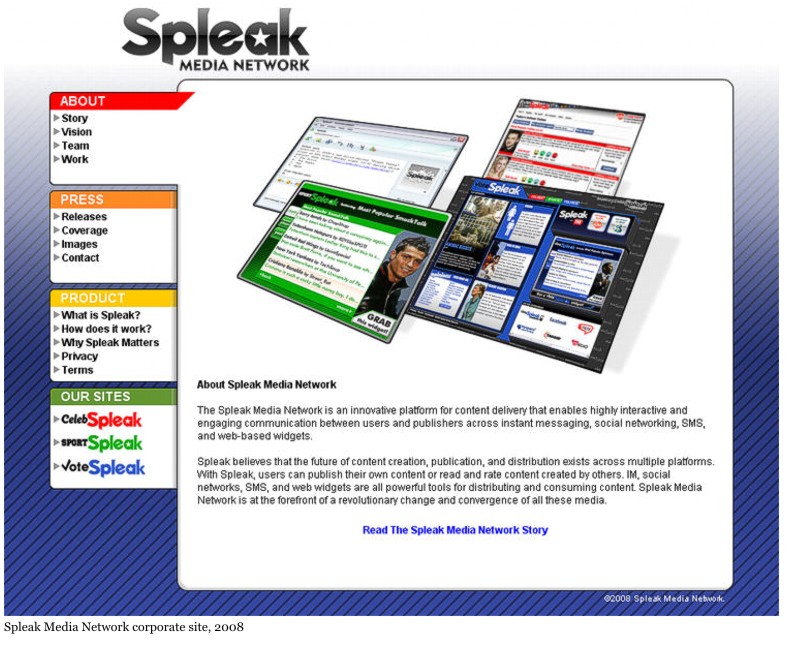Spleak Media Network site