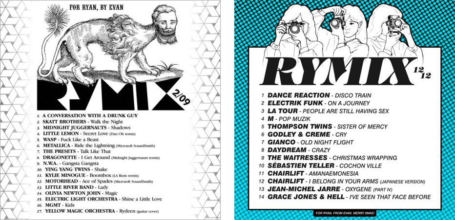"Rymix" mix CDs